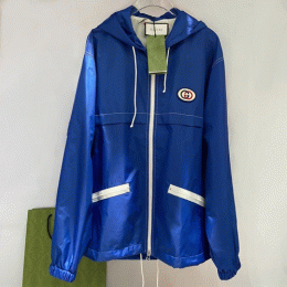 GU1278 Cu Blue Windbreaker Hooded Jacket