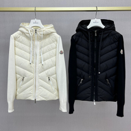 103 hooded knitted down jackets