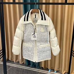 Chanel style two-way down jacket